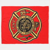 BRANDWEER ST. LOUIS. FLEECE DEKEN (Voorkant (Horizontaal))