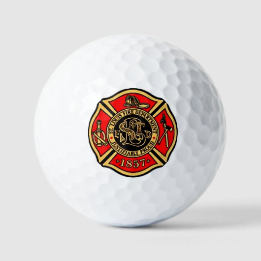 BRANDWEER ST. LOUIS. GOLFBALLEN (Voorkant)