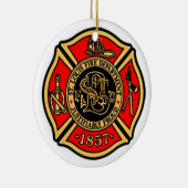 BRANDWEER ST. LOUIS. KERAMISCH ORNAMENT (Rechts)