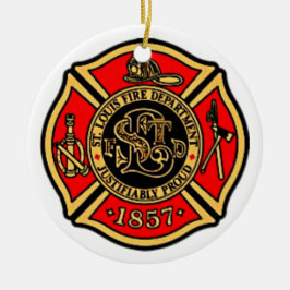 BRANDWEER ST. LOUIS. KERAMISCH ORNAMENT