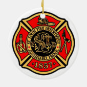BRANDWEER ST. LOUIS. KERAMISCH ORNAMENT (Achterkant)