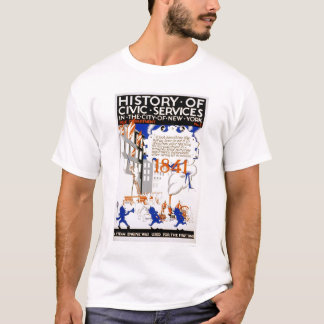 Brandweer Stam NYC 1936 WPA T-shirt