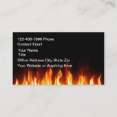 Brandweer Thema Brandveiligheid Apparatuur Visitekaartje (Achterkant)