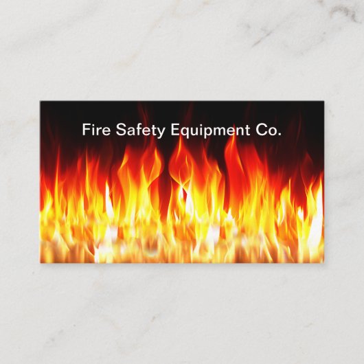 Brandweer Thema Brandveiligheid Apparatuur Visitekaartje (Voorkant)