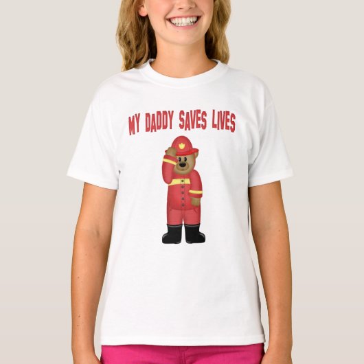 Brandweer vader baby body   romper (Voorkant)