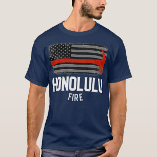 Brandweer van het Departement Honolulu Hawaii T-shirt