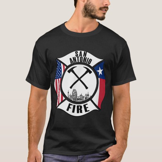 Brandweer van San Antonio Texas T-shirt (Voorkant)