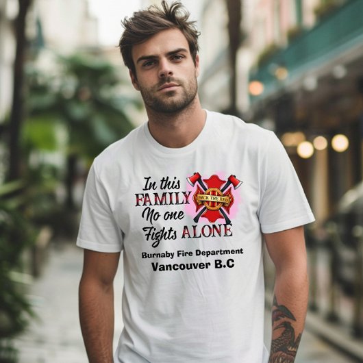 Brandweer verenigt zich in geest t-shirt