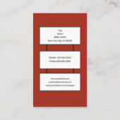 Brandweer Visitekaartje (Achterkant)