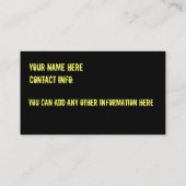 Brandweer Visitekaartjes (Achterkant)