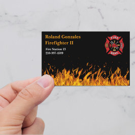 Brandweer Vlammen en Logo Visitekaartje