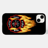 Brandweer Vlammend Insigne Case-Mate iPhone Case (Achterkant (horizontaal))