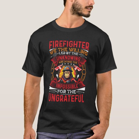 brandweeraap t-shirt (Voorkant)