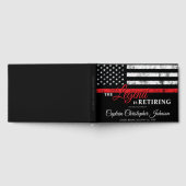Brandweeraardoplossing Thin Red Line Flag Fireman Gastenboek (Volledig)