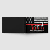 Brandweeraartret Vuurman Thin Red Line Vlag Gastenboek (Volledig)