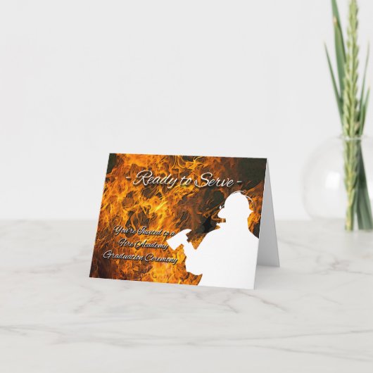 Brandweeracademie Afstuderen Uitnodiging (Voorkant)