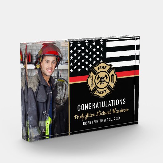 Brandweeracademie Afstuderen vuurman Fotoblokken (Links)