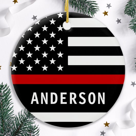 Brandweerafdeling Aangepaste Logo embleem brandwee Keramisch Ornament