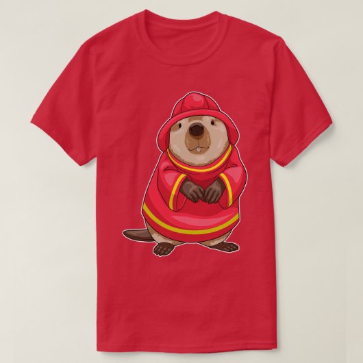 Brandweerafdeling Beaver T-shirt (Design voorkant)