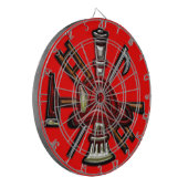 Brandweerafdeling Brandweer en Redding Embleem Dartbord (Voorkant Links)