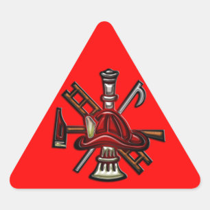 Brandweerafdeling Brandweer en Redding Embleem Sticker