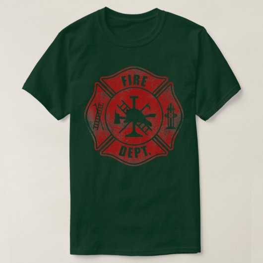 Brandweerafdeling Brandweer T-shirt (Design voorkant)