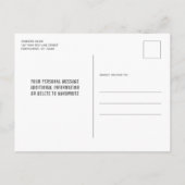 Brandweerafdeling Brandweerbrandbestrijding — Pens Uitnodiging Briefkaart (Achterkant)