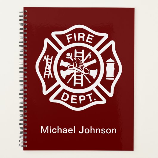 Brandweerafdeling Brandweerdienst - Aangepaste naa Planner (Voorkant)