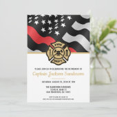 Brandweerafdeling Brandweerstand tegen ontslag bra Kaart (Staand voorkant)