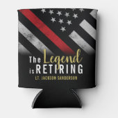 Brandweerafdeling Pensionering brandweerman Blikjeskoeler (Voorkant)