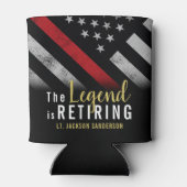 Brandweerafdeling Pensionering brandweerman Blikjeskoeler (Achterkant)