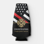 Brandweerafdeling Pensionering brandweerman Flesjeskoeler (Voorkant)