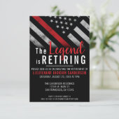 Brandweerafdeling Pensionering brandweerman Kaart (Staand voorkant)