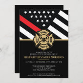 Brandweerafdeling Pensionering brandweerman Kaart (Voorkant / Achterkant)