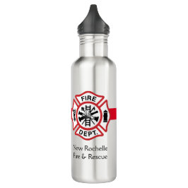 Brandweerafdeling van het Firehouse Emblem Waterfles