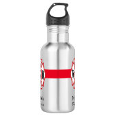 Brandweerafdeling van het Firehouse Emblem Waterfles (Voorkant)