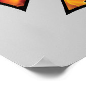 Brandweeralarm Maltese kruis Poster (Hoek)