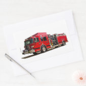 Brandweerauto afbeelding voor Rechthoek-Stickers-G Rechthoekige Sticker (Envelop)