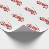 Brandweerauto Brandmotor Cadeaupapier (Hoek)