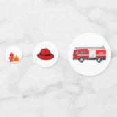 Brandweerauto brandweerauto Verjaardag Confetti (Voorkanten)