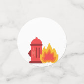 Brandweerauto brandweerauto Verjaardag Confetti (Kleine voorkant)