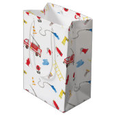 Brandweerauto Brandweerwagen Brandweerwagen Medium Cadeauzakje (Achterkant Gekanteld)