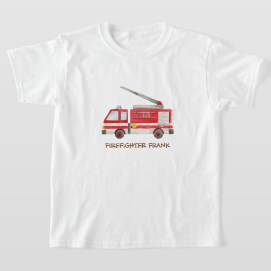 Brandweerauto Brandweerwagen Brandweerwagen T-shirt (Laagn)