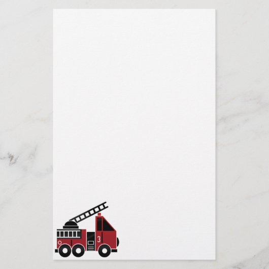 Brandweerauto Briefpapier (Voorkant)