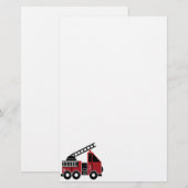 Brandweerauto Briefpapier (Voorkant / Achterkant)