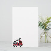 Brandweerauto Briefpapier (Staand voorkant)