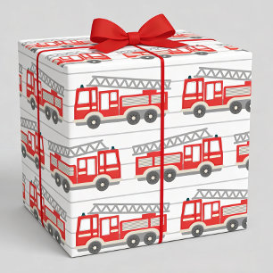 Brandweerauto-cadeaupapier, cadeaupapier voor bran