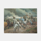  brandweerauto (door Eugène Burnand) Deurmat (Voorkant)