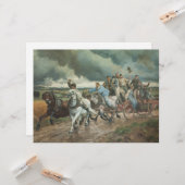  brandweerauto (door Eugène Burnand) Kaart (Voorkant / Achterkant in situ)