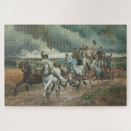  brandweerauto (door Eugène Burnand) Legpuzzel